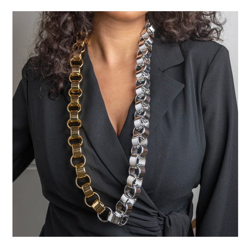 Forever Crystals Vibe Necklace Two Tonen